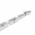 Different Shaped Bathtub Designs Oval And Rectangular With Modern Faucet Fixtures In Contemporary Bathroom Collection
