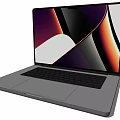 Sleek Modern Silver Gray Laptop Featuring Large Vibrant Display And Black Keyboard