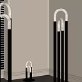 Modern art floor lamp combination 3d model