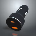 Baseus Black Car Charger With Dual USB Ports For Fast Charging
