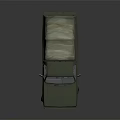 Functional Military Green Truck With Canvas Cover