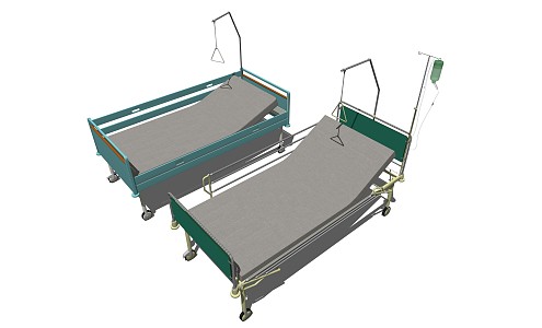 Modern Hospital Bed Medical Bed 3d model