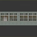 School Classroom Interior Featuring Wooden Floors Neatly Arranged Desks Chairs Lockers Bookshelf Sunlight Through Windows