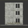 Vintage Multi Story Stone Building With Classic Windows And Textured Facade