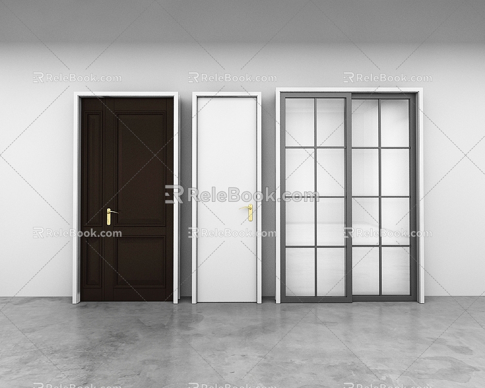 Door combination 3d model