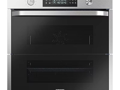 Samsung Built in Double Oven With Modern Stainless Steel Design And Control Panel 3d model