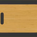 Bamboo Cutting Board With Handle Hole And Smooth Surface For Kitchen Household Use 3d model