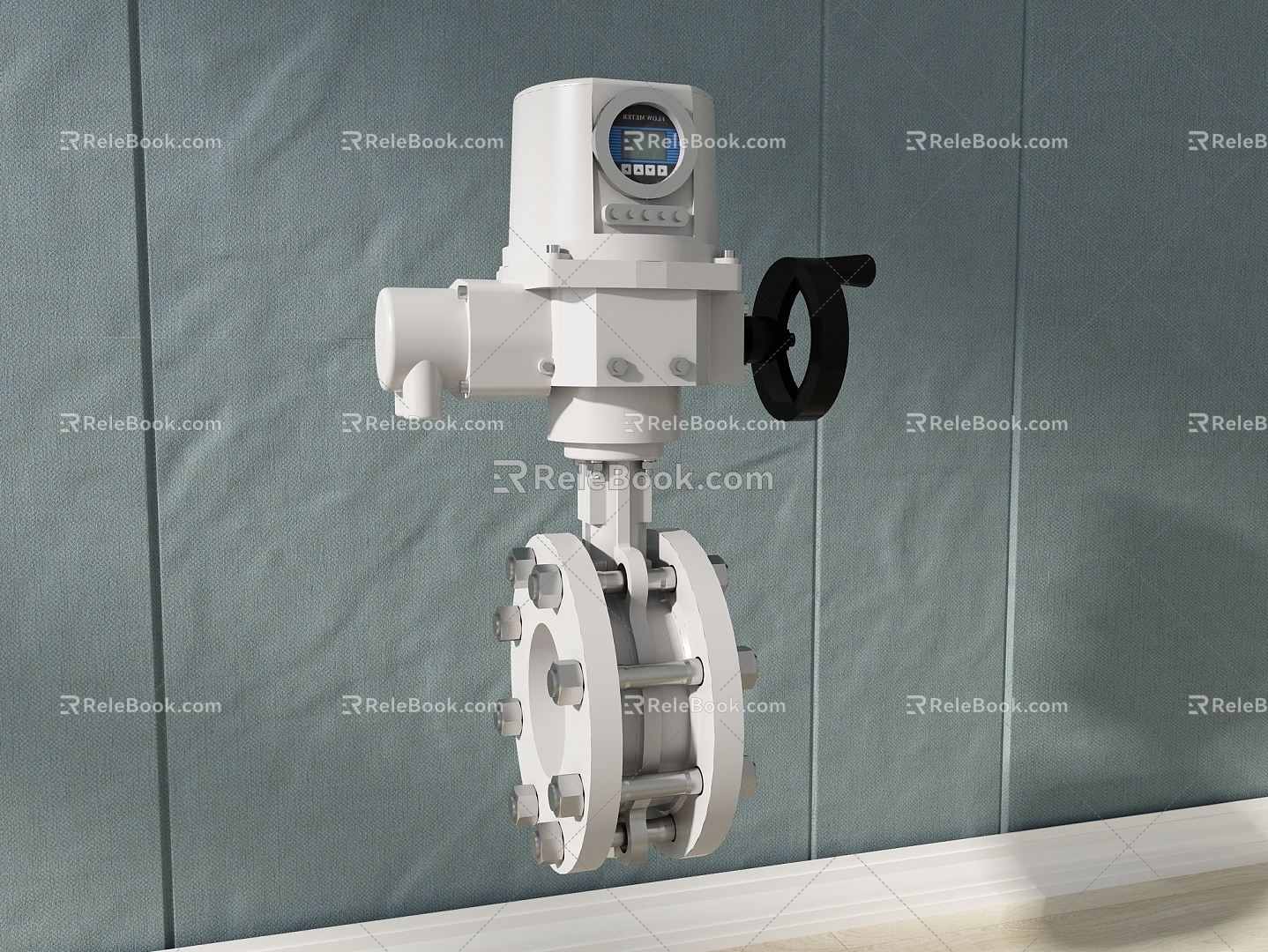 Water saving measuring and controlling instrument valve 3d model