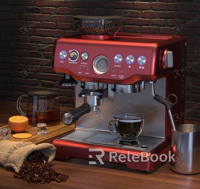 Modern coffee machine model