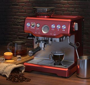 Modern coffee machine 3d model