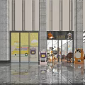 Cartoon Themed Shopping Mall Store with Shelves Merchandise and Character Display Areas