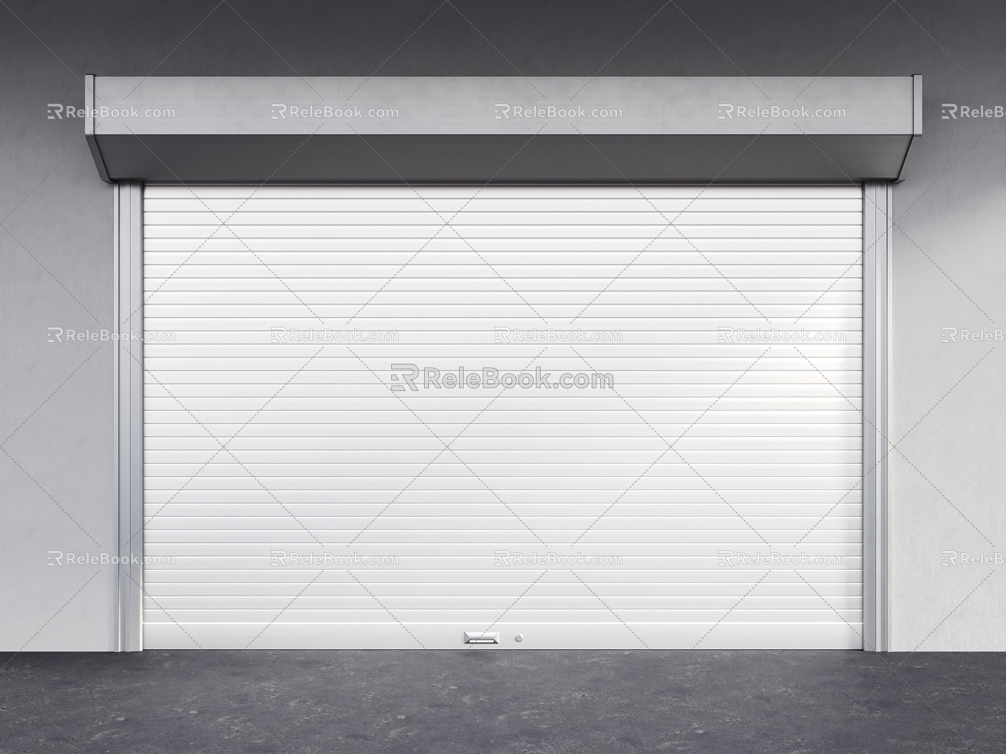 Modern rolling shutter door 3d model