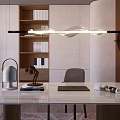 Elegant Modern Dining Living Room Interior With Marble Table And Leather Sofa