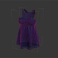 Stylish Women's Blue Sleeveless Dress With Lace Design And Ruffled Details