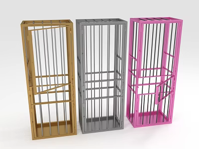 Decorative Ornament Sets With Gold Gray Pink Metal Frame Structures For Home Decor 3d model