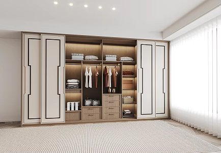 New Chinese wardrobe 3d model
