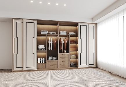 New Chinese wardrobe 3d model