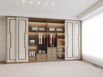 New Chinese wardrobe 3d model