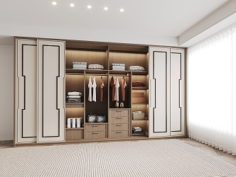 New Chinese wardrobe 3d model