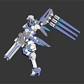 Modern Mech Warrior Mech Soldier Machine Battleguard Mechanical Battleguard 3d model