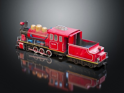 Industrial LOFT toy train toy train 3d model