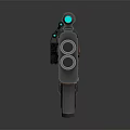 Advanced Sci Fi Weapon With Mounted Scope Complex Body Design And Metal Components 3d model