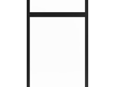 Modern Black Frame Decorative Panel With White Background For Interior Use 3d model