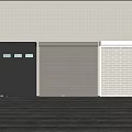 Black Beige And White Garage Door Styles Featuring Rolled And Brick Panels