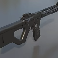 T4Mlok submachine gun carbine automatic rifle machine gun assault rifle low face number low model simple model game film and television level 3d model