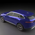Blue Luxury SUV With Shiny Exterior Sleek Design And Modern Styling