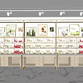 Modern Specialty Store Interior With Shelves Displaying Various Products And Lighting Fixtures