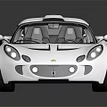 White Sleek Sports Car With Aerodynamic Design Black Accents And Rear Spoiler