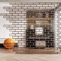 Modern glass brick 3d model