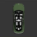 Green Sedan Car With Panoramic Sunroof And Modern Sleek Exterior Design