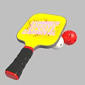 Commercial Equipment Yellow Paddle with White Orange Red Balls for Summer Sports Camping