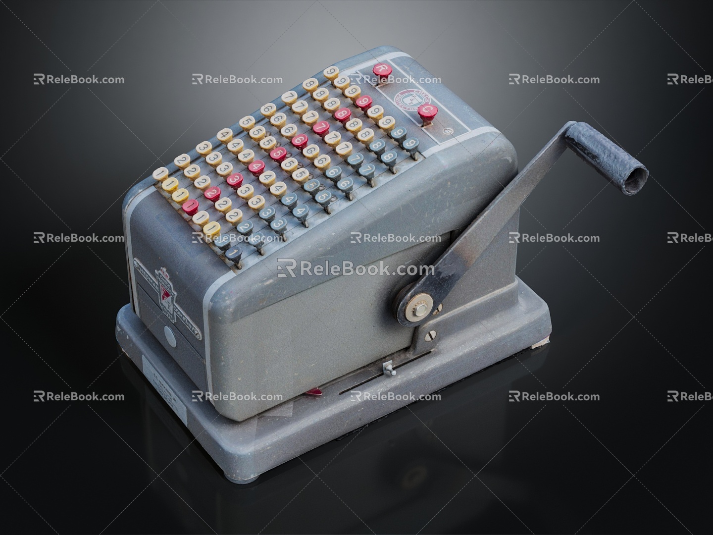 Modern typewriter Chicago typewriter Old typewriter 3d model