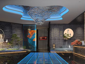 Foot Bath Hall 3d model