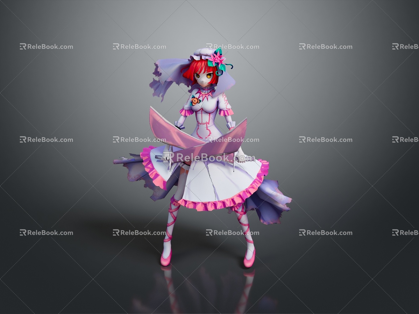 cosplay costume costume online game female warrior anime costume animation costume 3d model