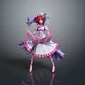 cosplay costume costume online game female warrior anime costume animation costume 3d model