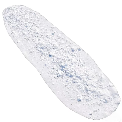 Winter Garden Landscape With Snowy Uneven Ground And Natural Footprints Traces 3d model