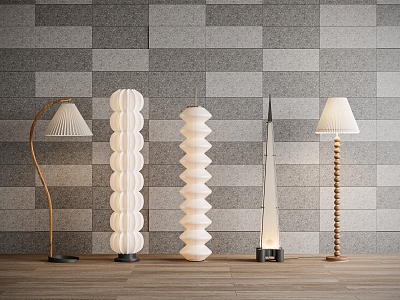 Floor lamp combination 3d model