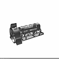 Industrial Drum Screening Equipment With Mesh Cylinder And Support Frame