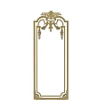 Artistic Golden Decorative Lines Frame With Intricate Classical Elegant Ornate Design Details