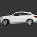 White Mercedes Modern SUV With Sporty Front Design And Alloy Wheels