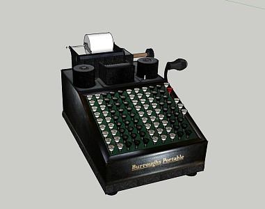 industrial LOFT typewriter 3d model