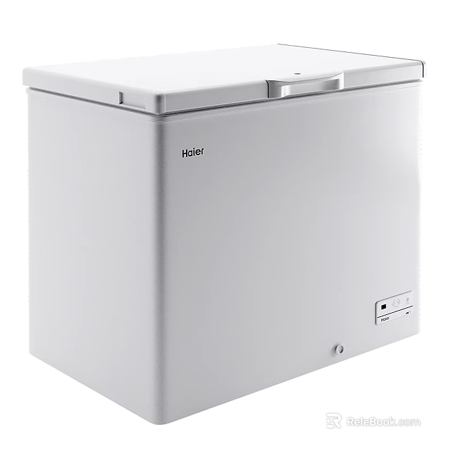 Hisense White Chest Freezer With Sleek Design For Home Kitchen Storage Use 3d model 