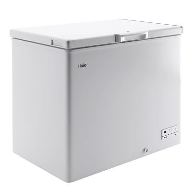 Hisense White Chest Freezer With Sleek Design For Home Kitchen Storage Use 3d model