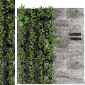 Modern Plant Wall Wall Vertical Decorative Garden fitowall 3d model