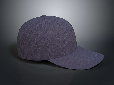 Purple Baseball Cap as Essential Everyday Life Accessory with Casual Style 3d model