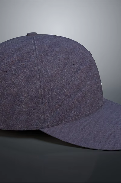 Purple Baseball Cap as Essential Everyday Life Accessory with Casual Style 3d model